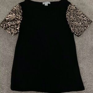 Cotton On sequins sleeve black‎ top size XS